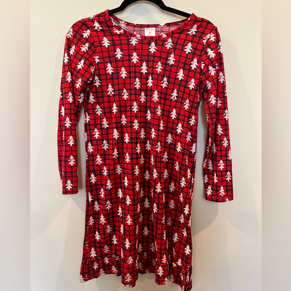 Imagine Sleepwear Christmas winter long sleeve nightgown kids girls XL plaid